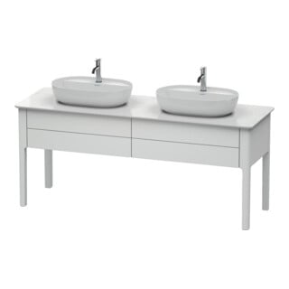 Duravit Waschtischunterschrank Luv 173,3x57x74,3cm, 2 AZ, steh., we s-matt