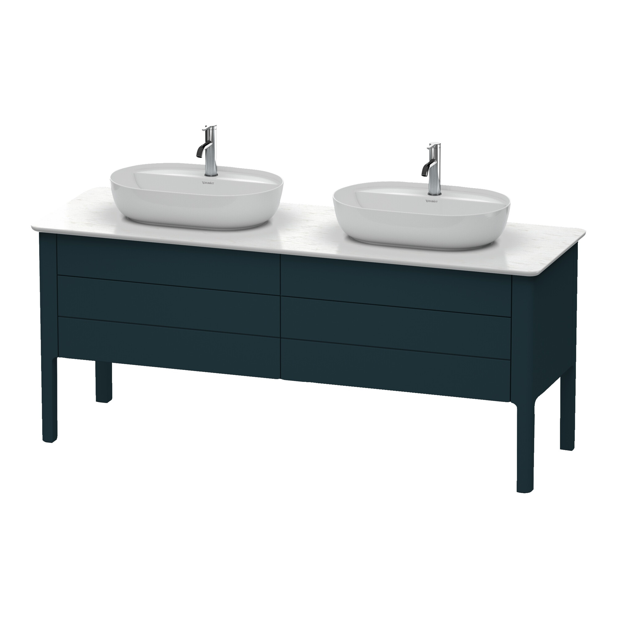 Duravit Waschtischunterschrank Luv 173,3x57x74,3cm, 2 La, 2 AZ, st, bl m
