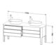 Duravit Waschtischunterschrank Luv 173,3x57x74,3cm, 2 La, 2 AZ, st, bl m