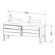 Duravit Waschtischunterschrank Luv 173,3x57x74,3cm, 2 La, 2 AZ, st, bl m-5
