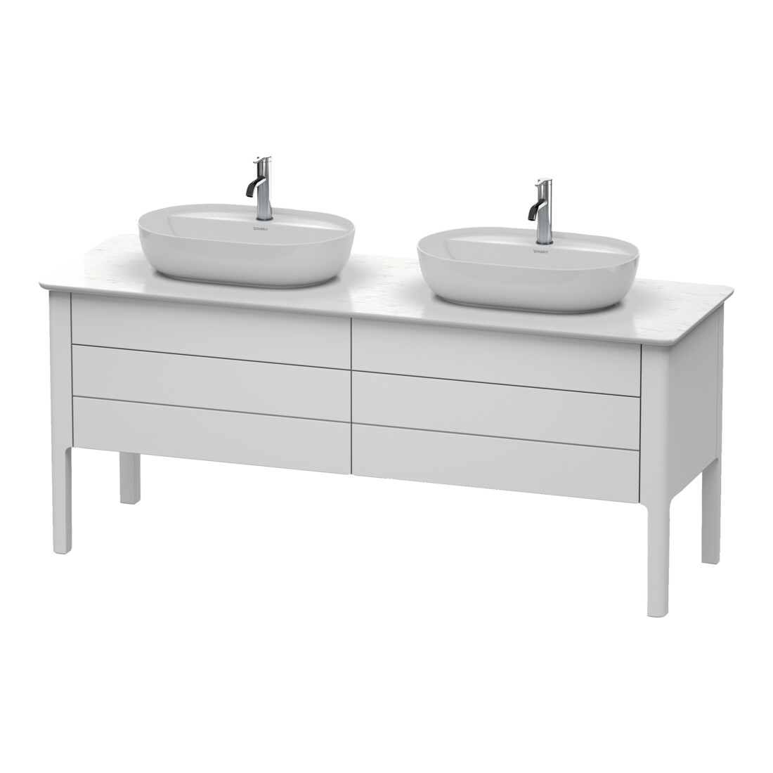 Duravit Waschtischunterschrank Luv 173,3x57x74,3cm, 2 La, 2 AZ, st, st-g m