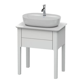 Duravit Waschtischunterschrank Luv 63,8x45x74,3cm, 1 AZ, steh., we s-matt