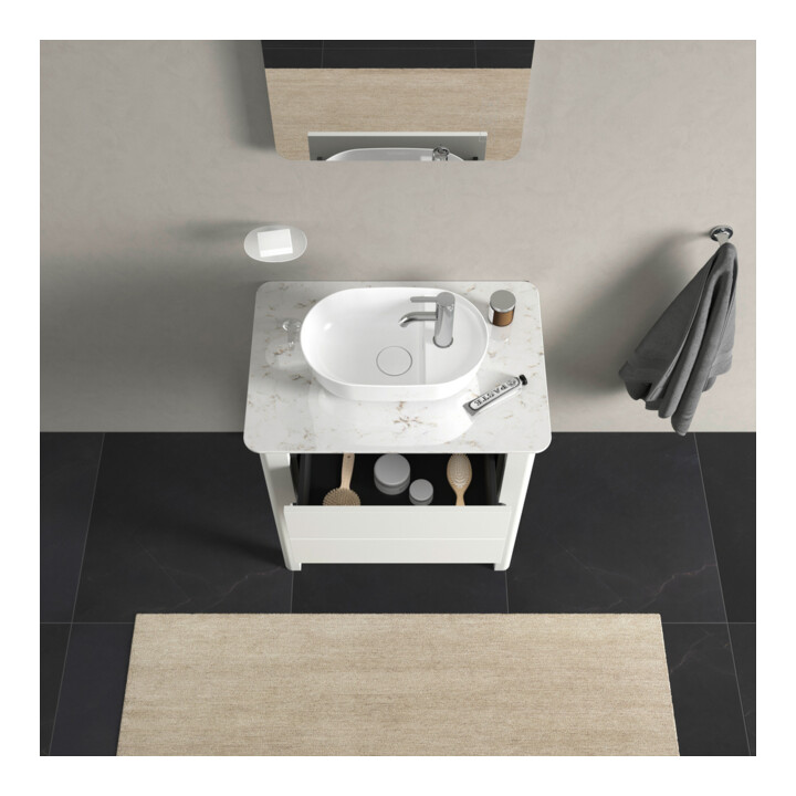 Duravit Waschtischunterschrank Luv 63,8x45x74,3cm, 1 AZ, steh., we s-matt