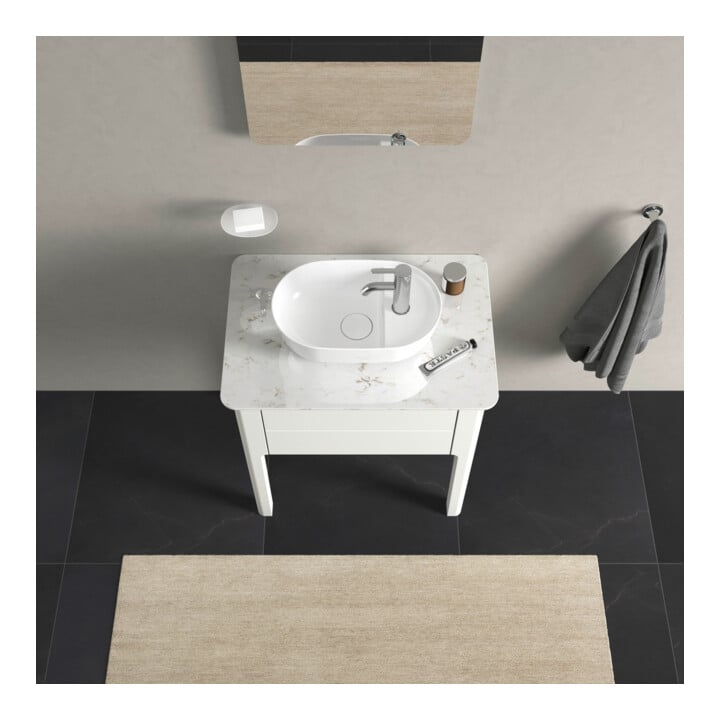 Duravit Waschtischunterschrank Luv 63,8x45x74,3cm, 1 AZ, steh., we s-matt