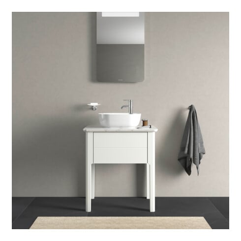 Duravit Waschtischunterschrank Luv 63,8x45x74,3cm, 1 AZ, steh., we s-matt