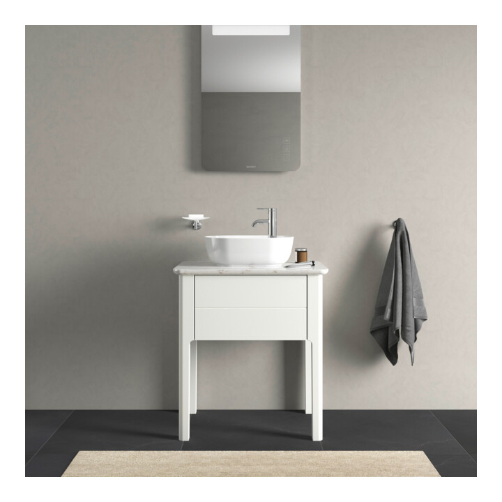 Duravit Waschtischunterschrank Luv 63,8x45x74,3cm, 1 AZ, steh., we s-matt
