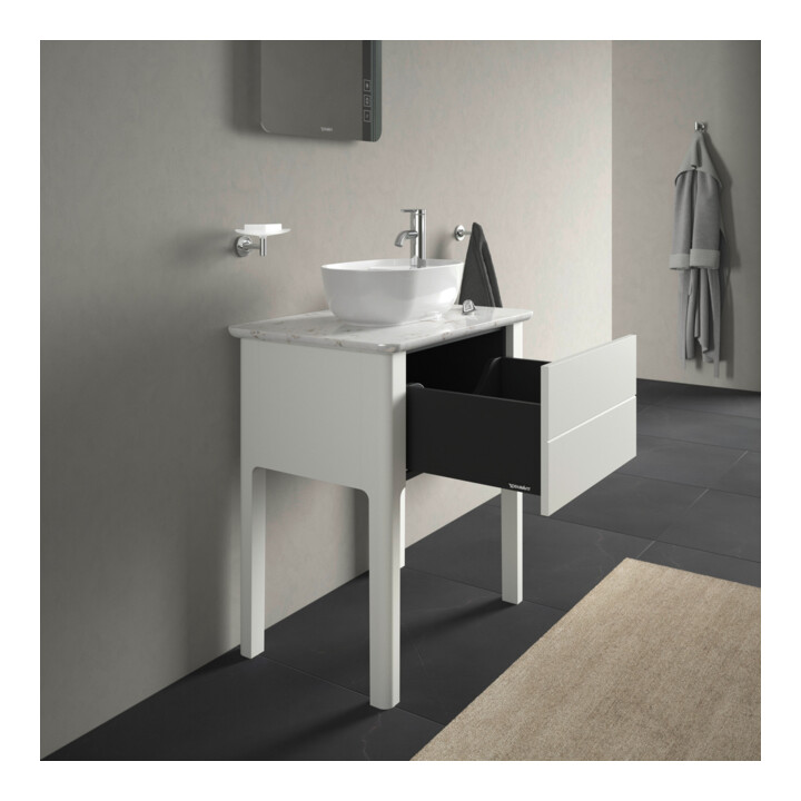 Duravit Waschtischunterschrank Luv 63,8x45x74,3cm, 1 AZ, steh., we s-matt