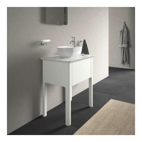 Duravit Waschtischunterschrank Luv 63,8x45x74,3cm, 1 AZ, steh., we s-matt