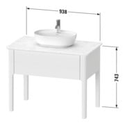 Duravit Waschtischunterschrank Luv 93,8x57x74,3cm, 1 AZ, st, Nord we s-matt-4