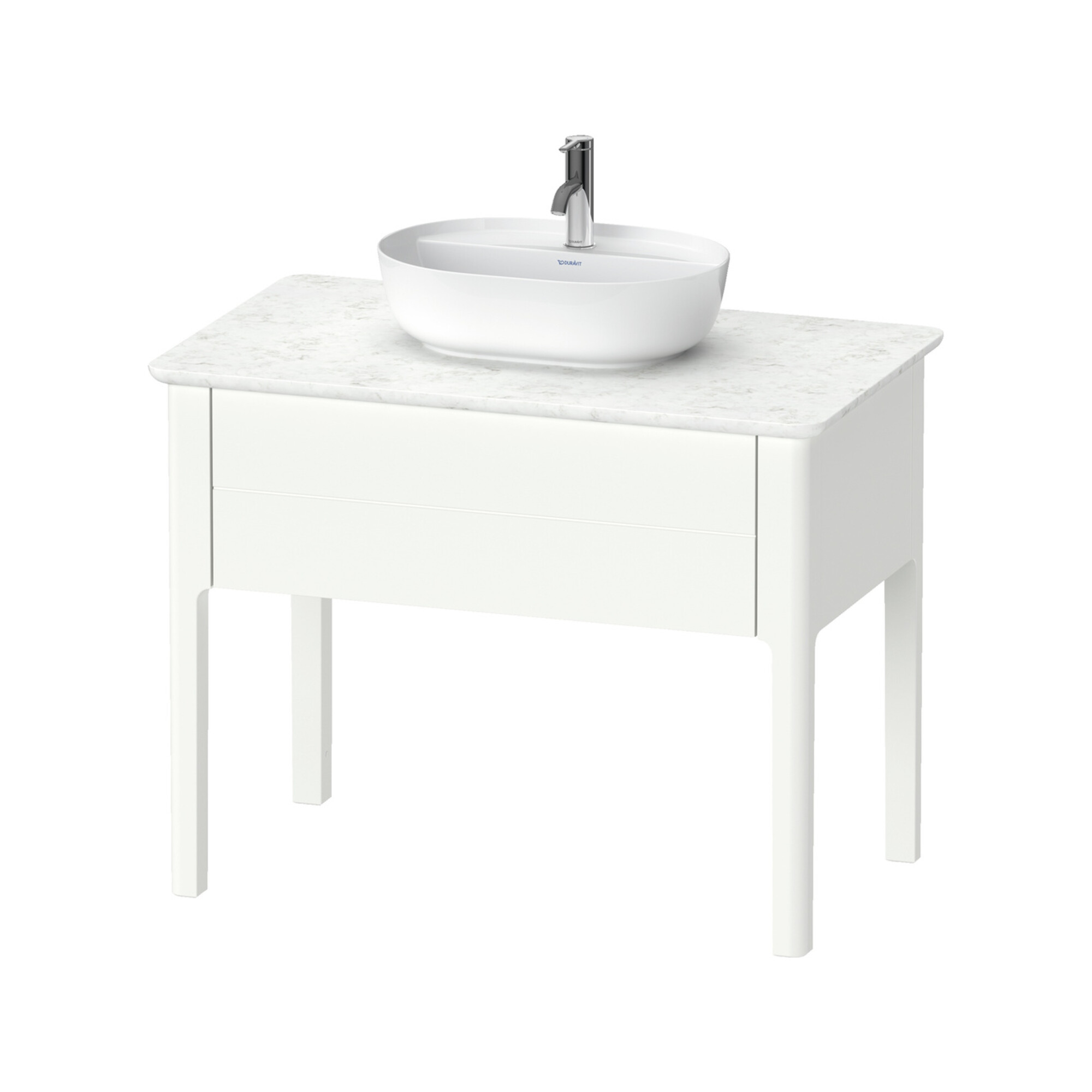 Duravit Waschtischunterschrank Luv 93,8x57x74,3cm, 1 AZ, steh., we s-matt