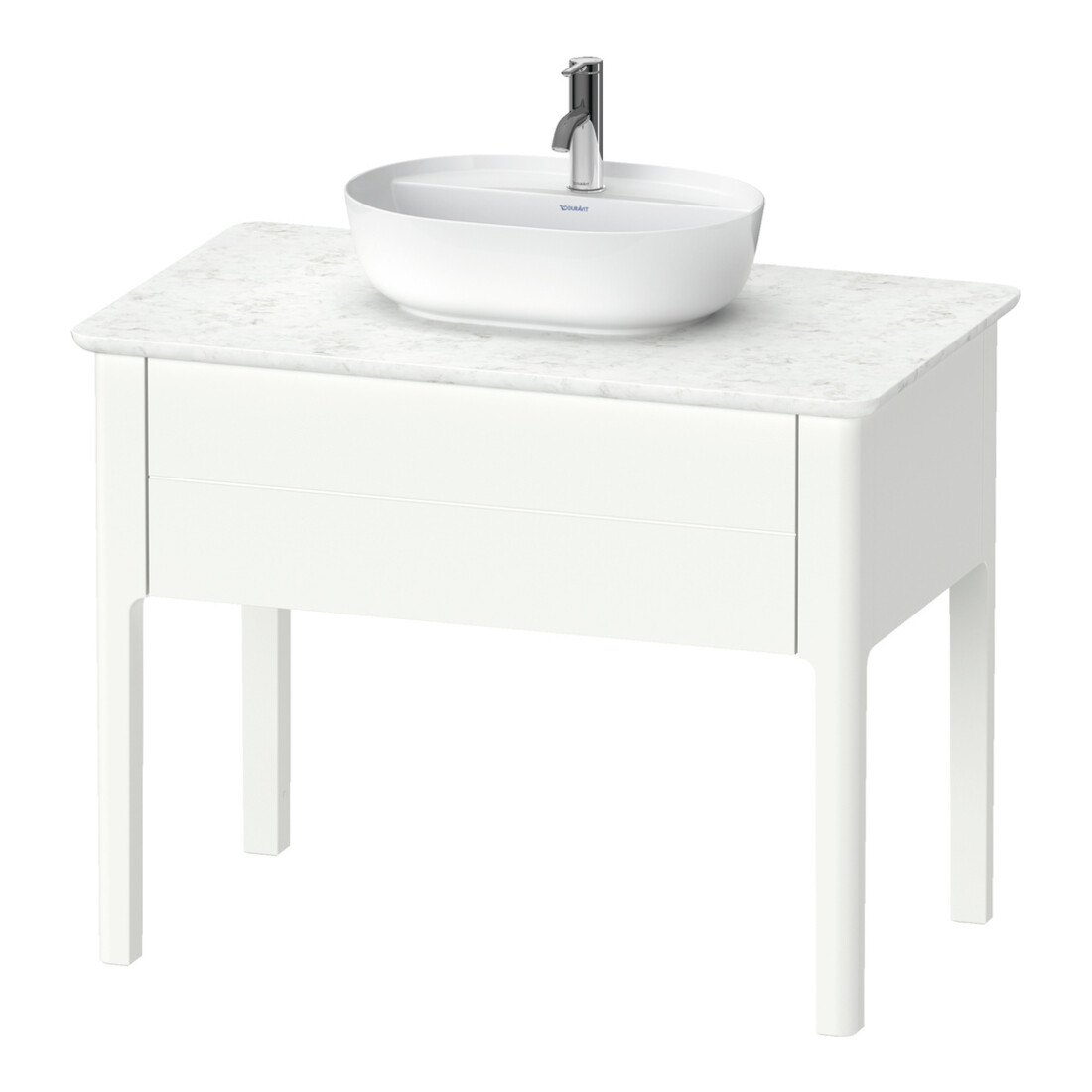 Duravit Waschtischunterschrank Luv 93,8x57x74,3cm, 1 AZ, steh., we s-matt