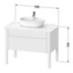 Duravit Waschtischunterschrank Luv 93,8x57x74,3cm, 1 Lad, 1 AZ, st, bl m