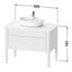 Duravit Waschtischunterschrank Luv 93,8x57x74,3cm, 1 Lad, 1 AZ, st, bl m