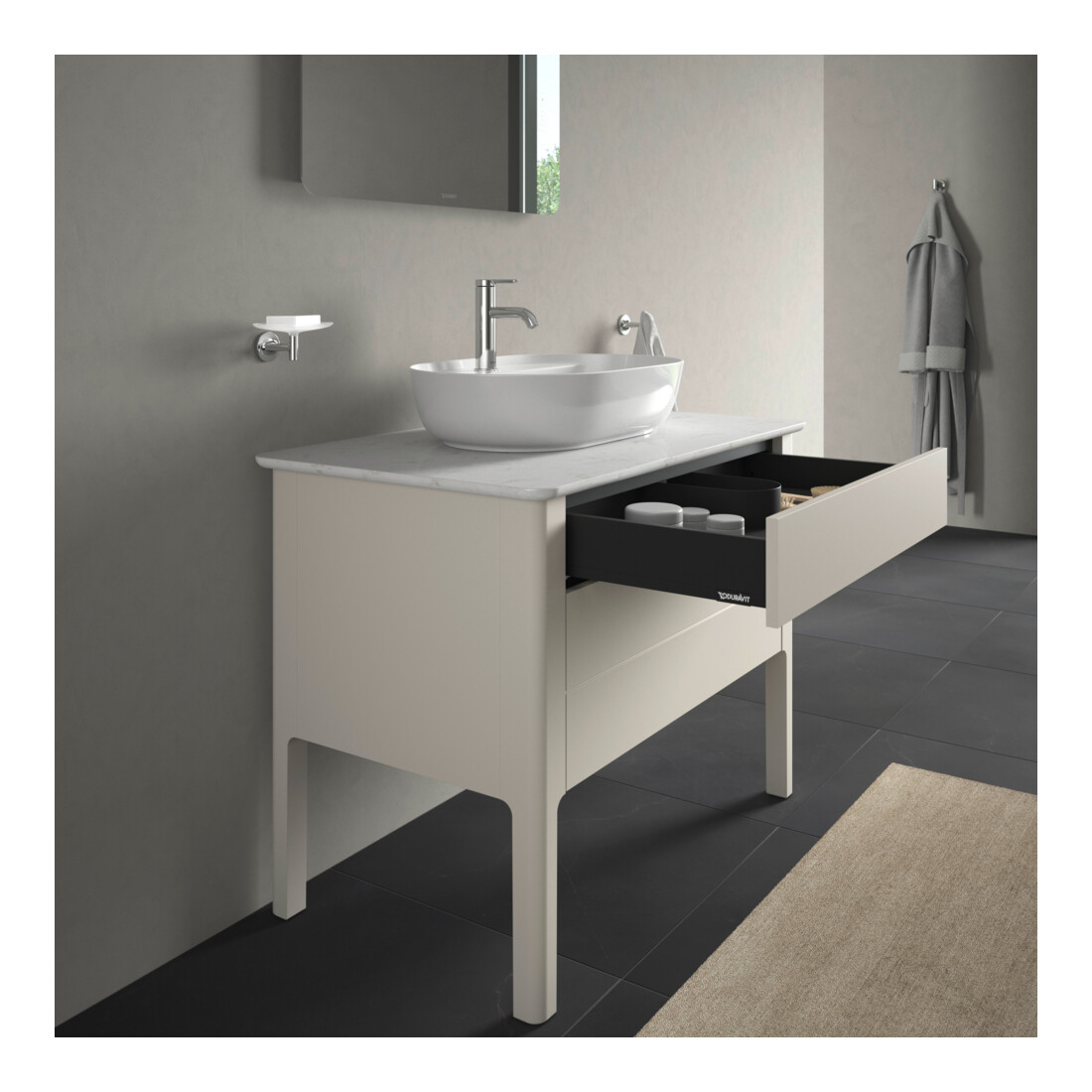 Duravit Waschtischunterschrank Luv 93,8x57x74,3cm, 1 Lad, 1 AZ, st, No w m