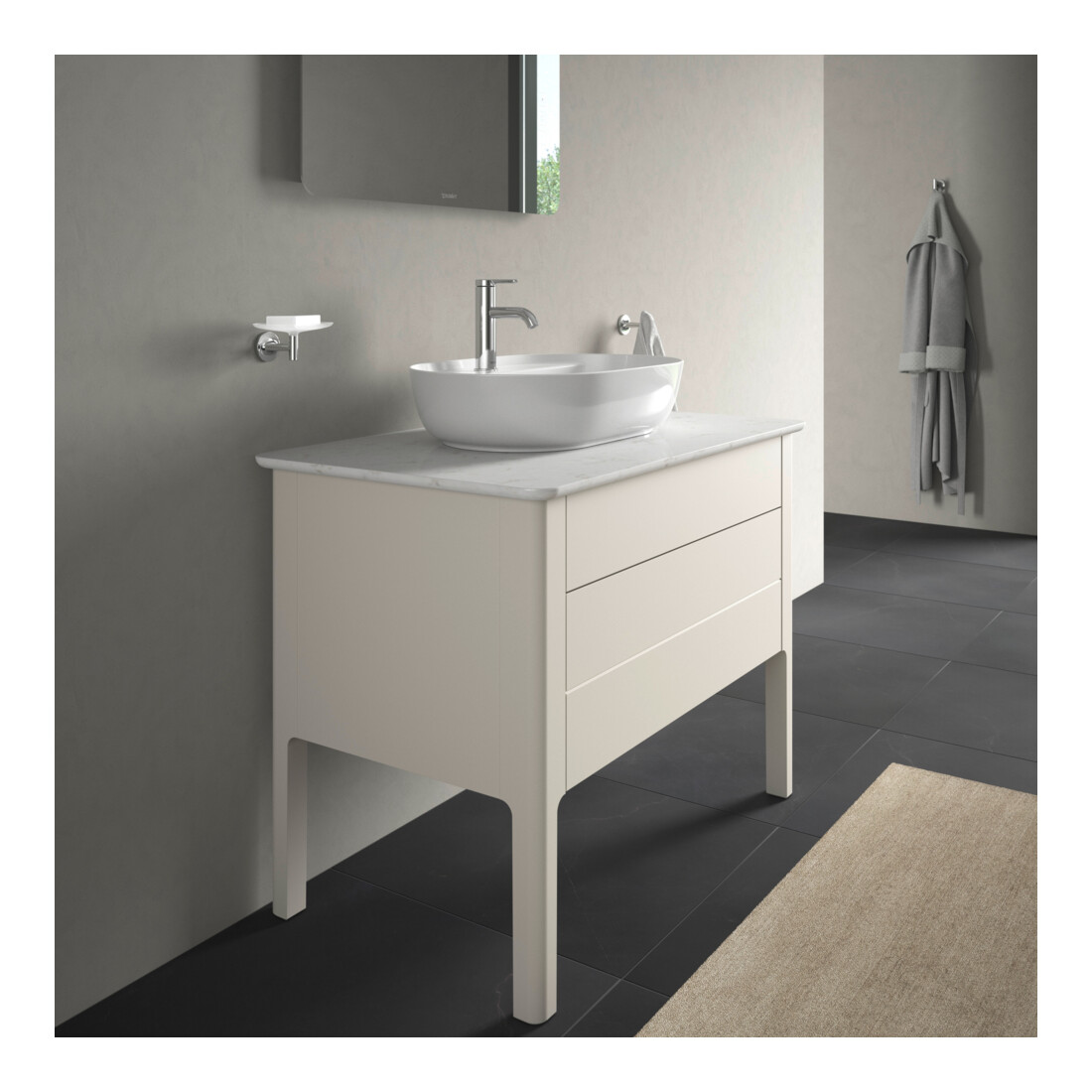 Duravit Waschtischunterschrank Luv 93,8x57x74,3cm, 1 Lad, 1 AZ, st, No w m
