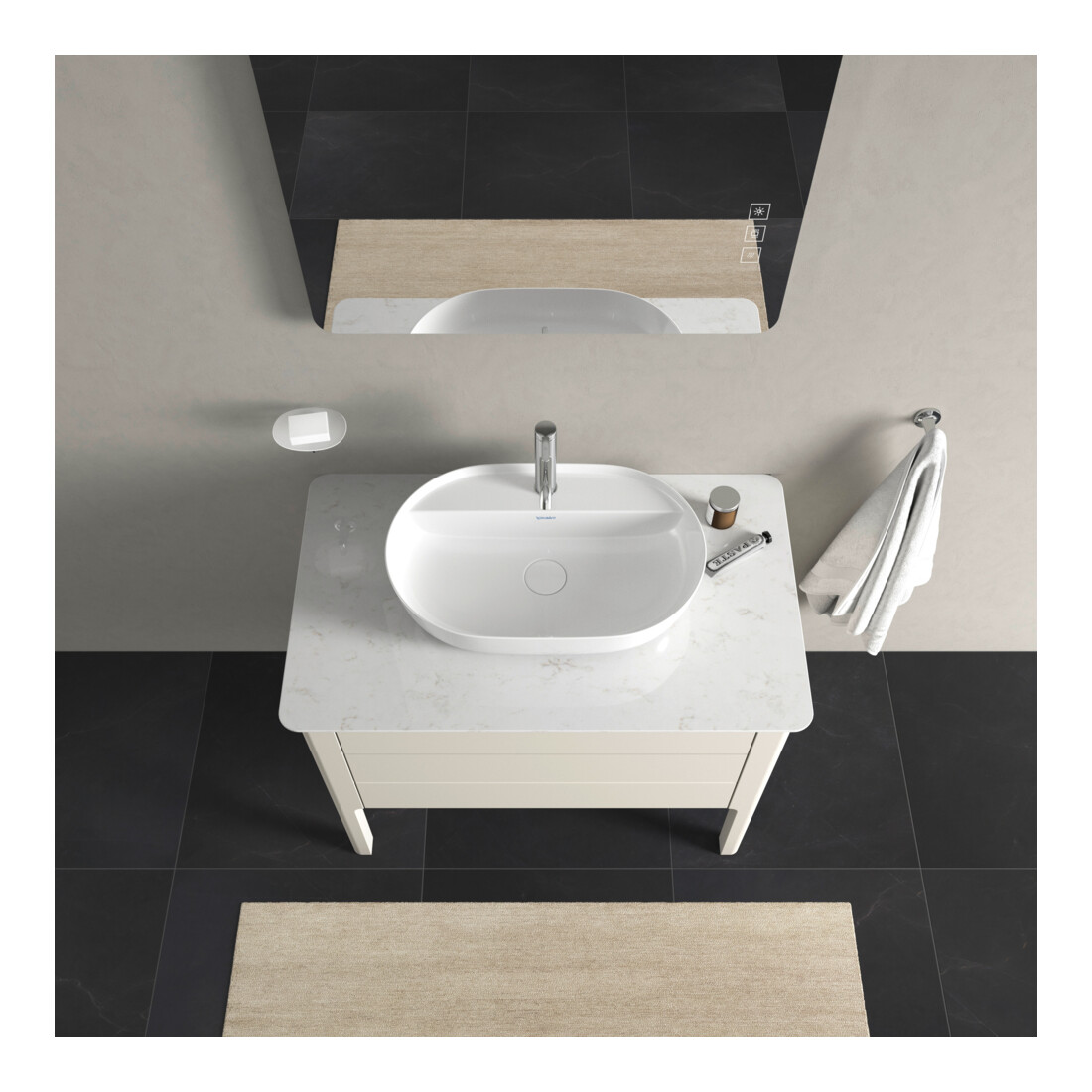 Duravit Waschtischunterschrank Luv 93,8x57x74,3cm, 1 Lad, 1 AZ, st, No w m