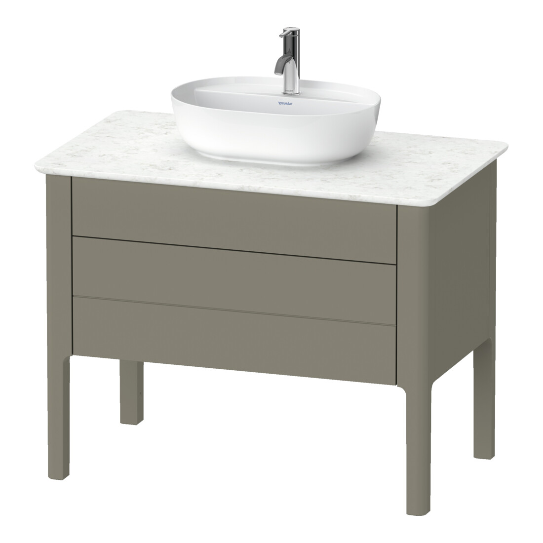 Duravit Waschtischunterschrank Luv 93,8x57x74,3cm, 1 Lad, 1 AZ, st, st-gr m