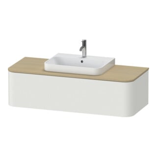 Duravit Waschtischunterschrank o. ES Happy D.2 Plus 35,4x130cm, 1 A, Nord we. s-matt, mitt