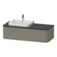 Duravit Waschtischunterschrank o. ES Happy D.2 Plus 35,4x130cm, 1 A, steingrau s-matt, li-1
