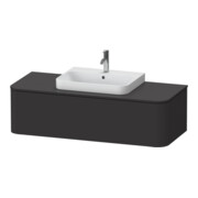 Duravit Waschtischunterschrank o. ES Happy D.2 Plus 35,4x130cm, 1 Ausz., graph matt, mitte
