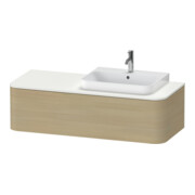 Duravit Waschtischunterschrank o. ES Happy D.2 Plus 35,4x130cm, 1 Ausz., Medit. Ei, rechts