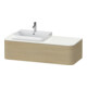 Duravit Waschtischunterschrank o. ES Happy D.2 Plus 35,4x130cm, 1 Ausz., Medit. Eiche, links-1