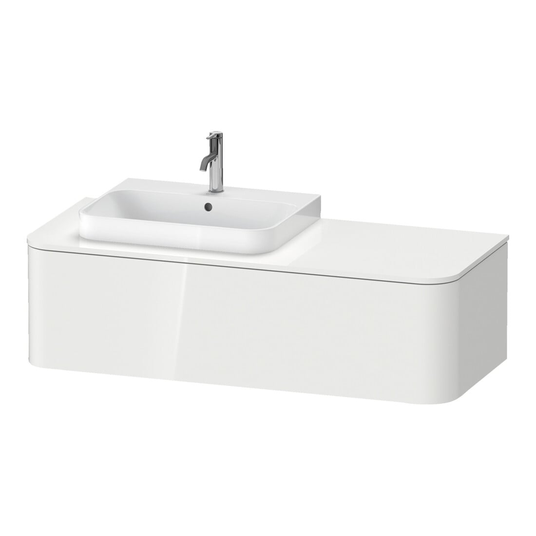 Duravit Waschtischunterschrank o. ES Happy D.2 Plus 35,4x130cm, 1 Ausz., Medit. Eiche, mitte