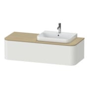 Duravit Waschtischunterschrank o. ES Happy D.2 Plus 35,4x130cm, 1 Ausz., Nord we. s-matt, re