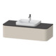 Duravit Waschtischunterschrank o. ES Happy D.2 Plus 35,4x130cm, 1 Ausz., Tau matt, mitte-1