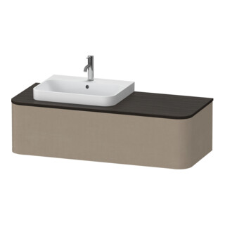 Duravit Waschtischunterschrank o. ES Happy D.2 Plus 35,4x130cm, 1 Auszug, leinen, links