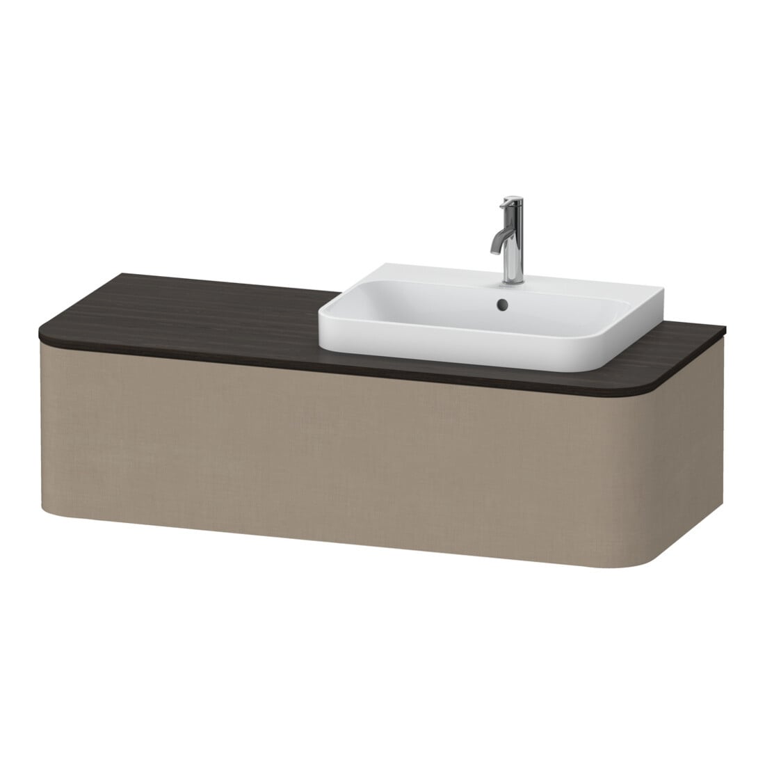 Duravit Waschtischunterschrank o. ES Happy D.2 Plus 35,4x130cm, 1 Auszug, leinen, rechts