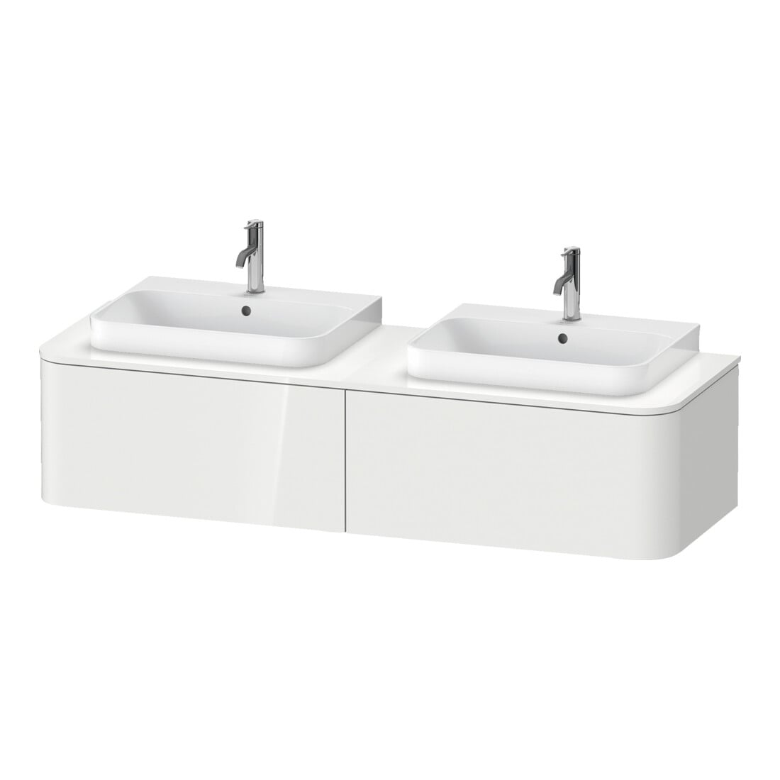 Duravit Waschtischunterschrank o. ES Happy D.2 Plus 35,4x160cm, 1 Ausz., BP b, graph matt