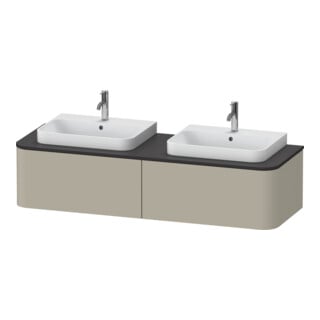 Duravit Waschtischunterschrank o. ES Happy D.2 Plus 35,4x160cm, 1 Ausz., BP b, Tau s-matt