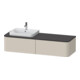 Duravit Waschtischunterschrank o. ES Happy D.2 Plus 35,4x160cm, 2 Ausz., BP l, Tau supermatt-1