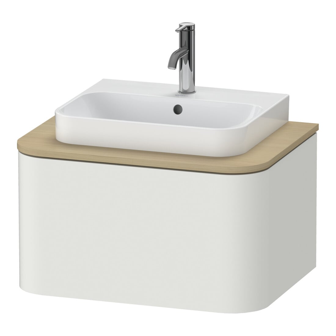 Duravit Waschtischunterschrank o. ES Happy D.2 Plus 35,4x65cm, 1 Ausz., Nord weiß seidenmatt