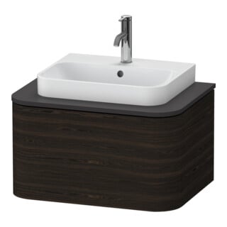Duravit Waschtischunterschrank o. ES Happy D.2 Plus 35,4x65cm, 1 Auszug, nussbaum gebürstet