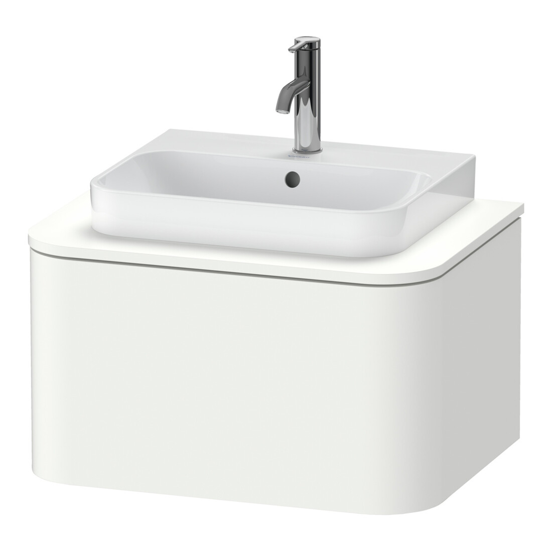 Duravit Waschtischunterschrank o. ES Happy D.2 Plus 35,4x65cm, 1 Auszug, weiß supermatt