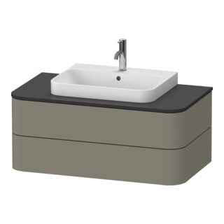 Duravit Waschtischunterschrank o. ES Happy D.2 Plus 40,8x100x55cm, 2 SBK, steingrau s-matt