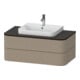 Duravit Waschtischunterschrank o. ES Happy D.2 Plus 40,8x100x55cm, 2 Schubkästen, leinen-1