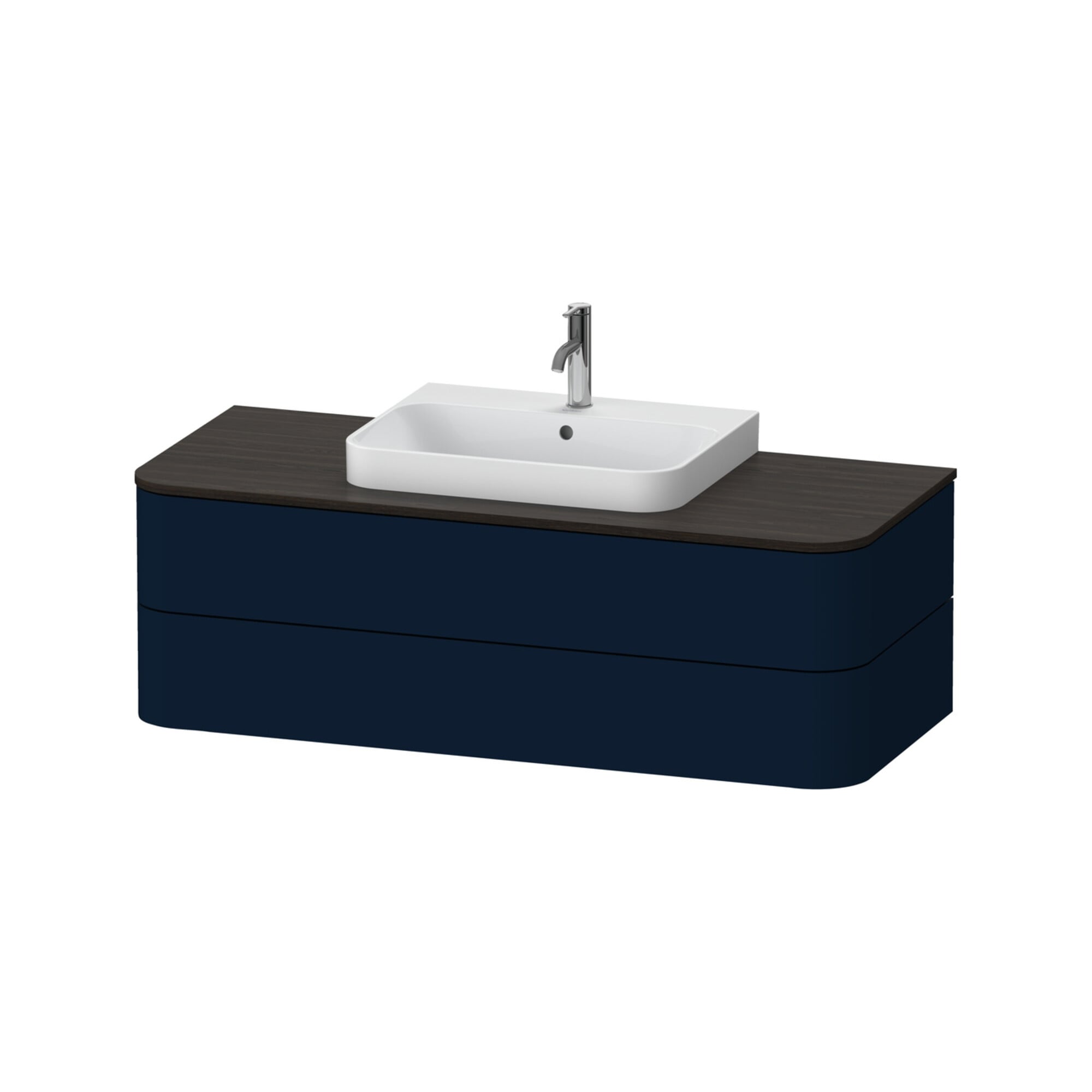 Duravit Waschtischunterschrank o. ES Happy D.2 Plus 40,8x130cm, 2 SchKa., blau seidenmatt
