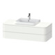 Duravit Waschtischunterschrank o. ES Happy D.2 Plus 40,8x130cm, 2 SchKa., weiß supermatt-1