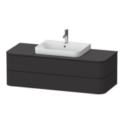 Duravit Waschtischunterschrank o. ES Happy D.2 Plus 40,8x130x55cm, 2 SchKa., graph supermatt