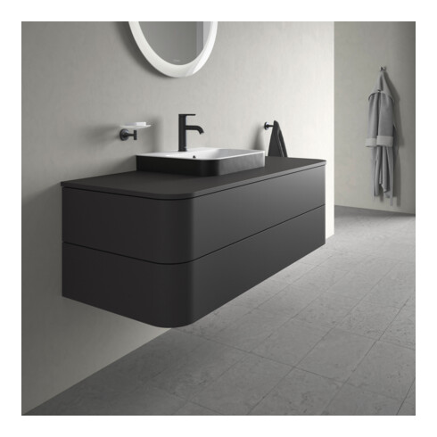 Duravit Waschtischunterschrank o. ES Happy D.2 Plus 40,8x130x55cm, 2 SchKa., graph supermatt