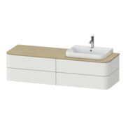 Duravit Waschtischunterschrank o. ES Happy D.2 Plus 40,8x160cm, 4 SBK, Nord we. s-matt, re