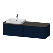 Duravit Waschtischunterschrank o. ES Happy D.2 Plus 40,8x160cm, 4 SchKa., blau s-matt, links