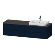 Duravit Waschtischunterschrank o. ES Happy D.2 Plus 40,8x160cm, 4 SchKa., blau s-matt, re
