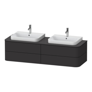Duravit Waschtischunterschrank o. ES Happy D.2 Plus 40,8x160cm, 4 SchKa., BP b, graph matt