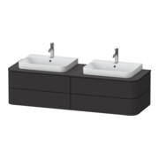 Duravit Waschtischunterschrank o. ES Happy D.2 Plus 40,8x160cm, 4 SchKa., BP b, graph matt