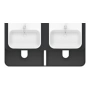 Duravit Waschtischunterschrank o. ES Happy D.2 Plus 40,8x160cm, 4 SchKa., BP b, graph matt-5
