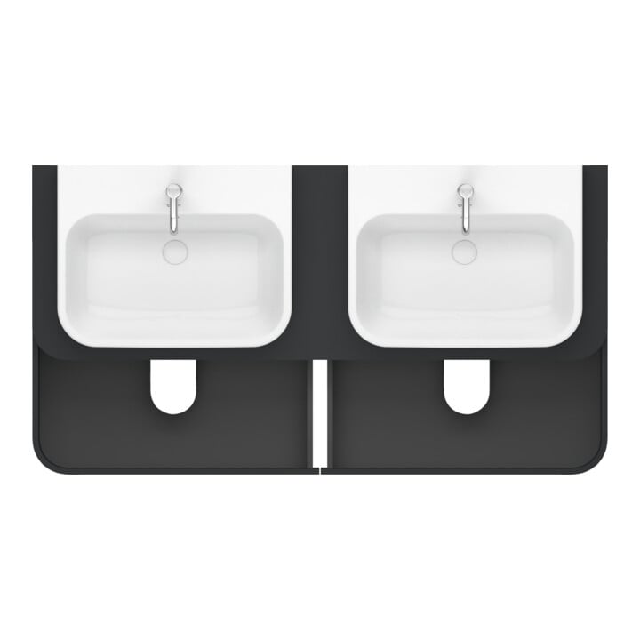 Duravit Waschtischunterschrank o. ES Happy D.2 Plus 40,8x160cm, 4 SchKa., BP b, graph matt